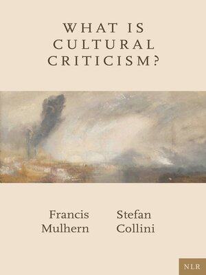 cover image of What Is Cultural Criticism?